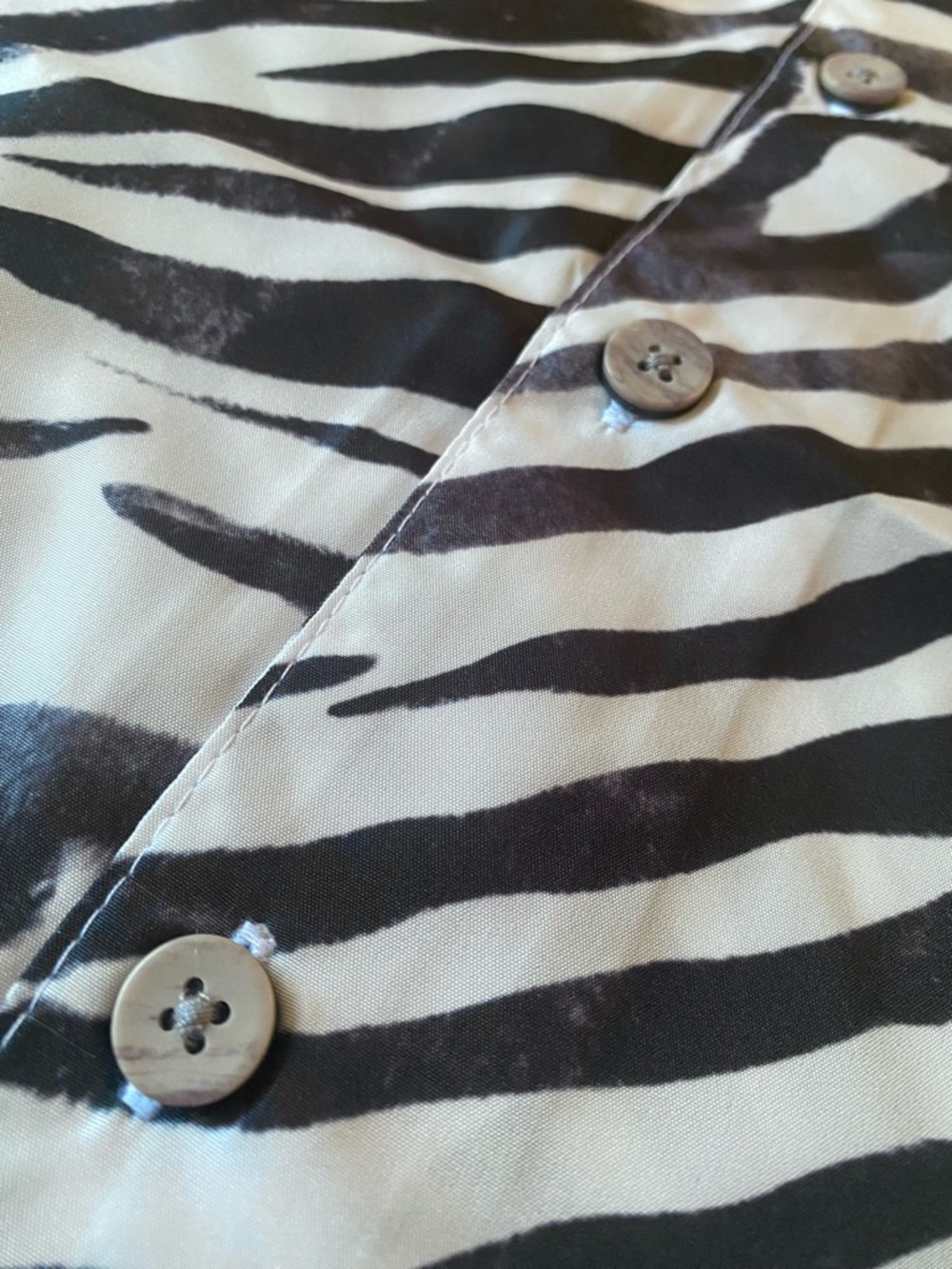 Zebra Print Top - Unisex, Resortwear, Animal Print, Maximalism, Indie Sleaze